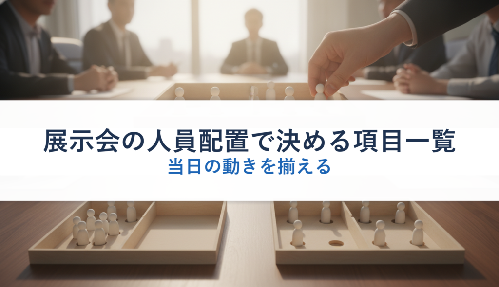 展示会の人員配置で決める項目一覧｜当日の動きを揃える