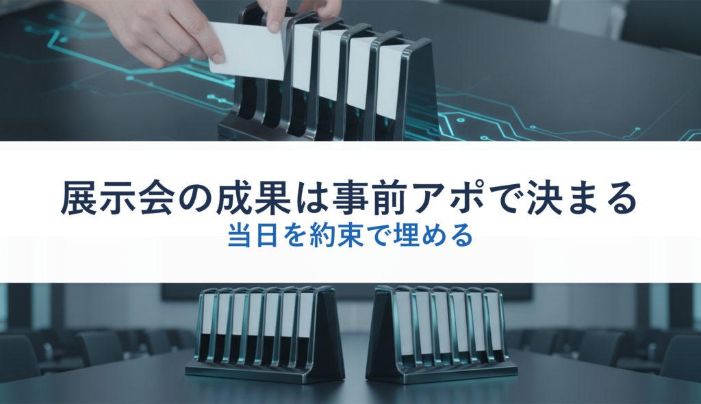 展示会の成果は事前アポで決まる｜当日を約束で埋める