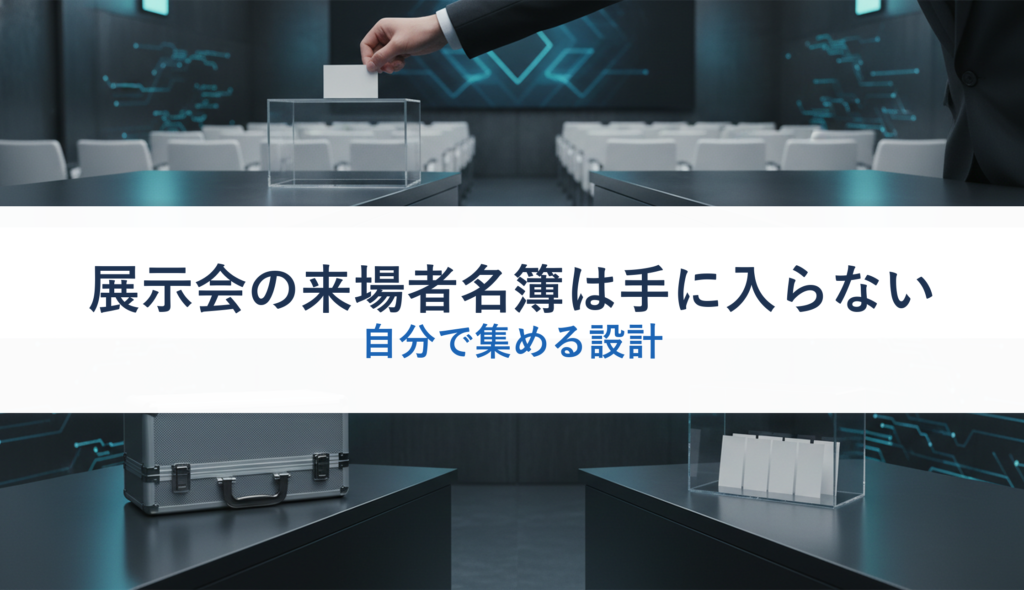 展示会の来場者名簿は手に入らない｜自分で集める設計