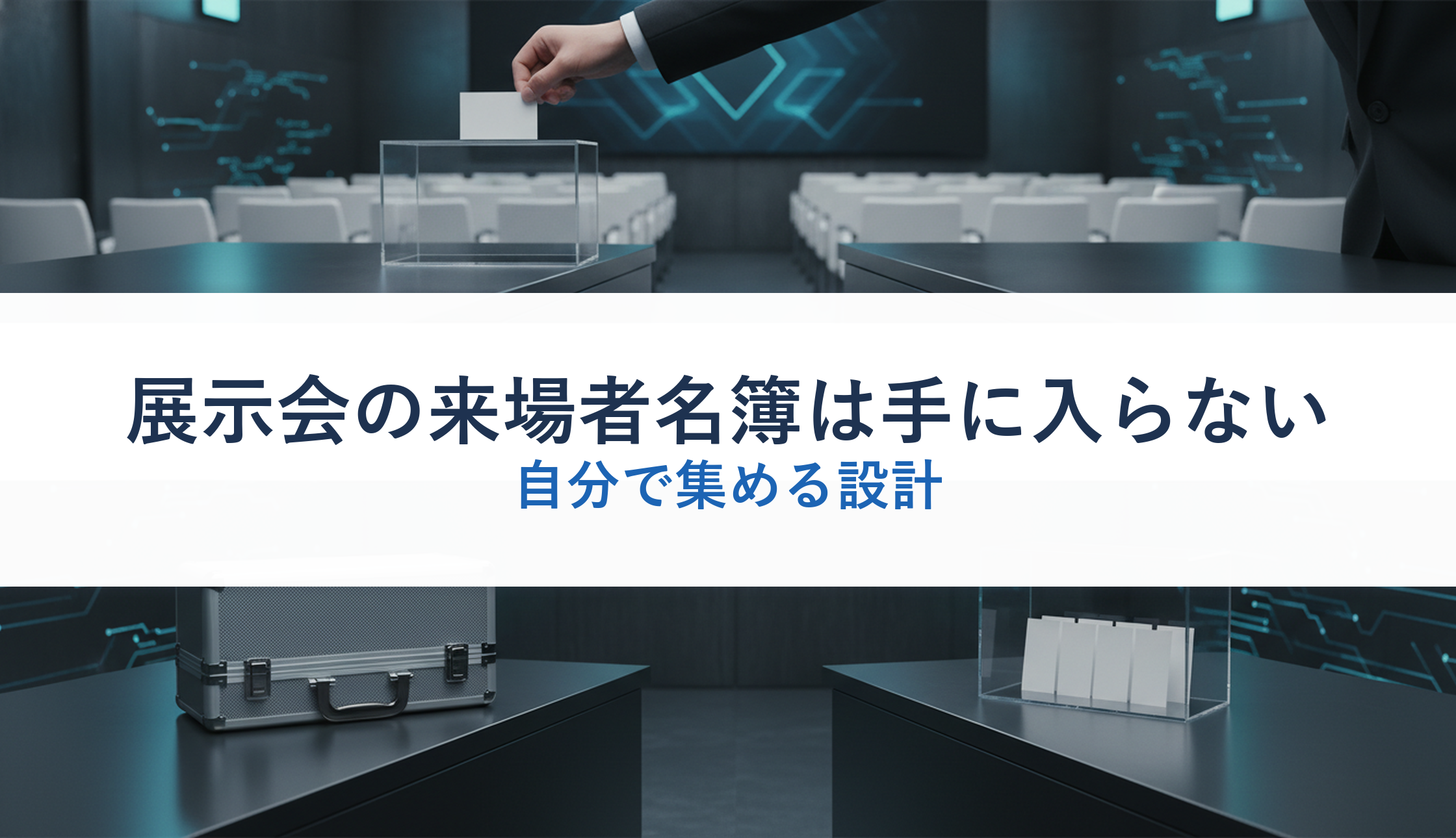 展示会の来場者名簿は手に入らない|自分で集める設計