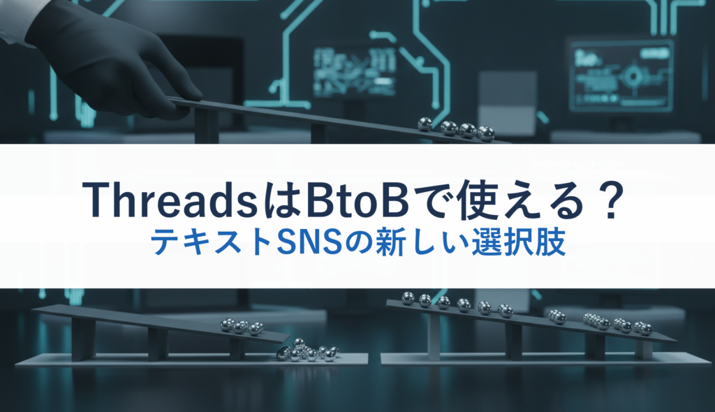 ThreadsはBtoBで使える？｜テキストSNSの新しい選択肢