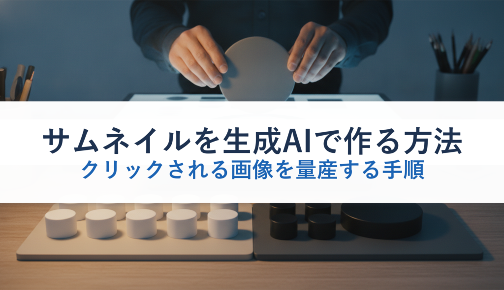 サムネイルを生成AIで作る方法｜クリックされる画像を量産する手順