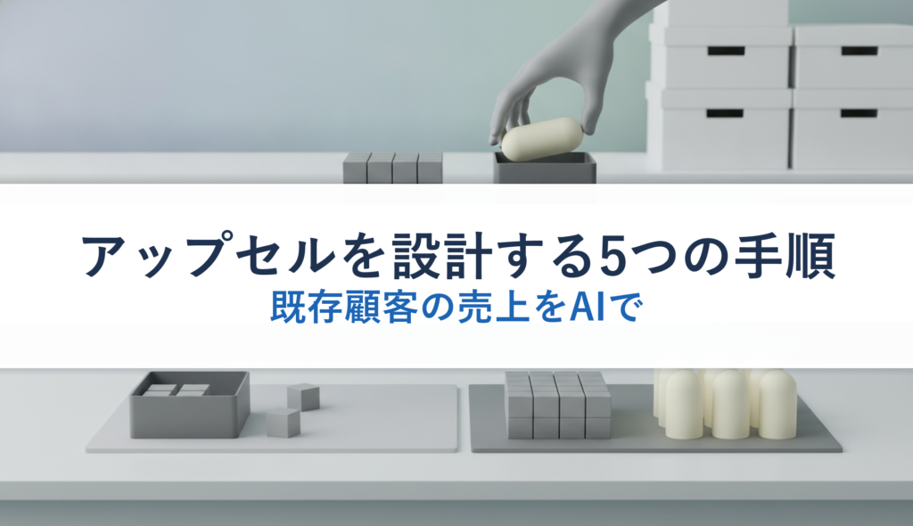アップセルを設計する5つの手順｜既存顧客の売上をAIで