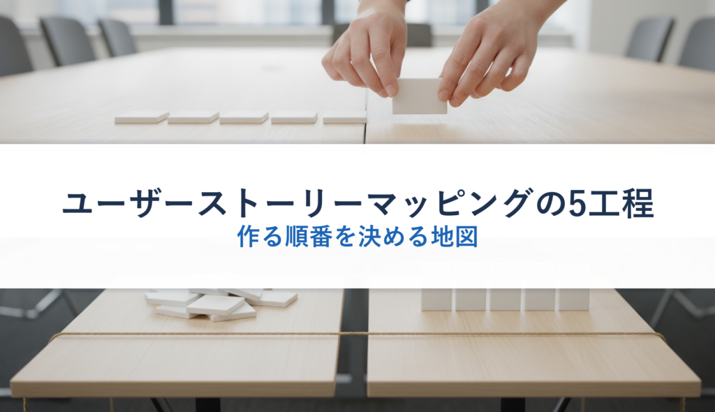 ユーザーストーリーマッピングの5工程｜作る順番を決める地図