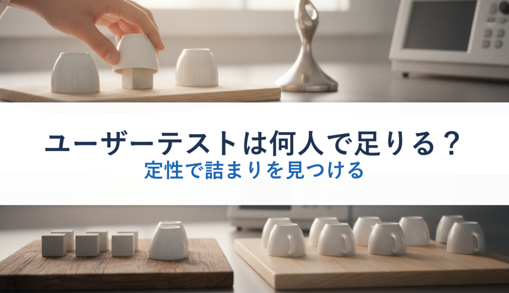 ユーザーテストは何人で足りる？｜定性で詰まりを見つける