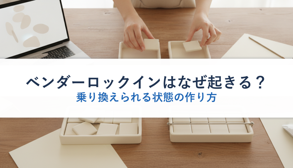 ベンダーロックインはなぜ起きる？｜乗り換えられる状態の作り方