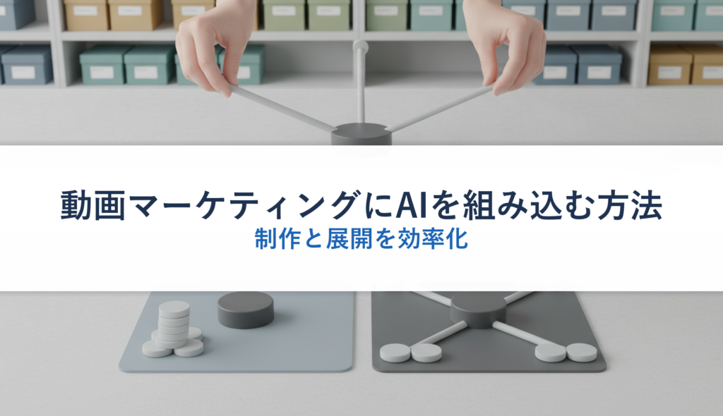 動画マーケティングにAIを組み込む方法｜制作と展開を効率化