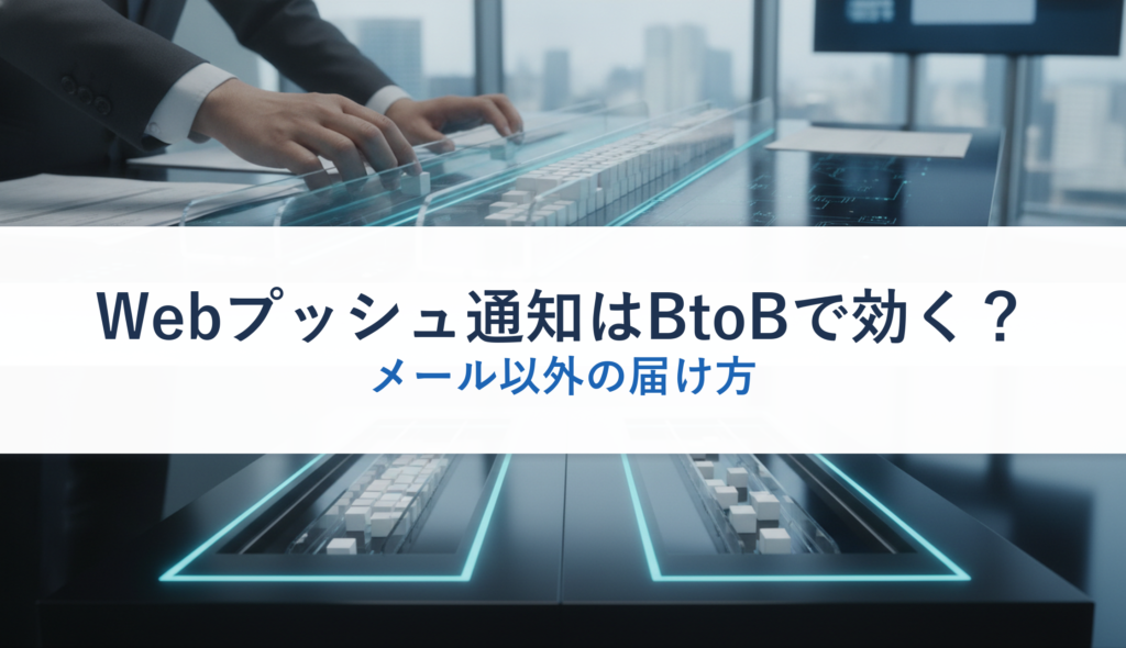 Webプッシュ通知はBtoBで効く？｜メール以外の届け方