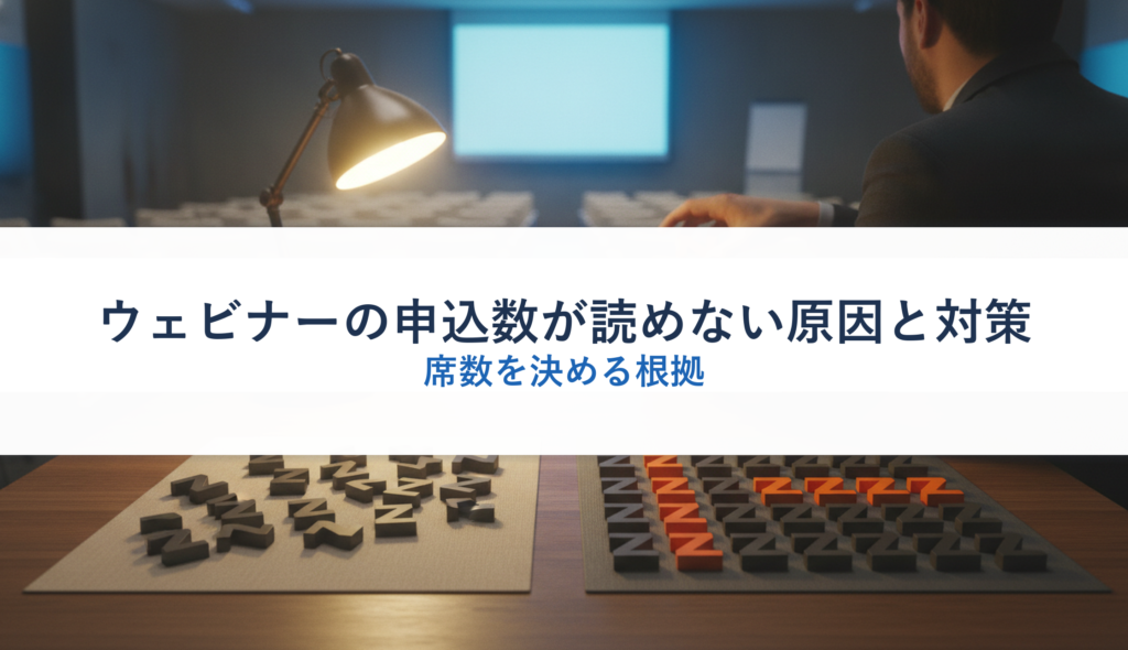 ウェビナーの申込数が読めない原因と対策｜席数を決める根拠