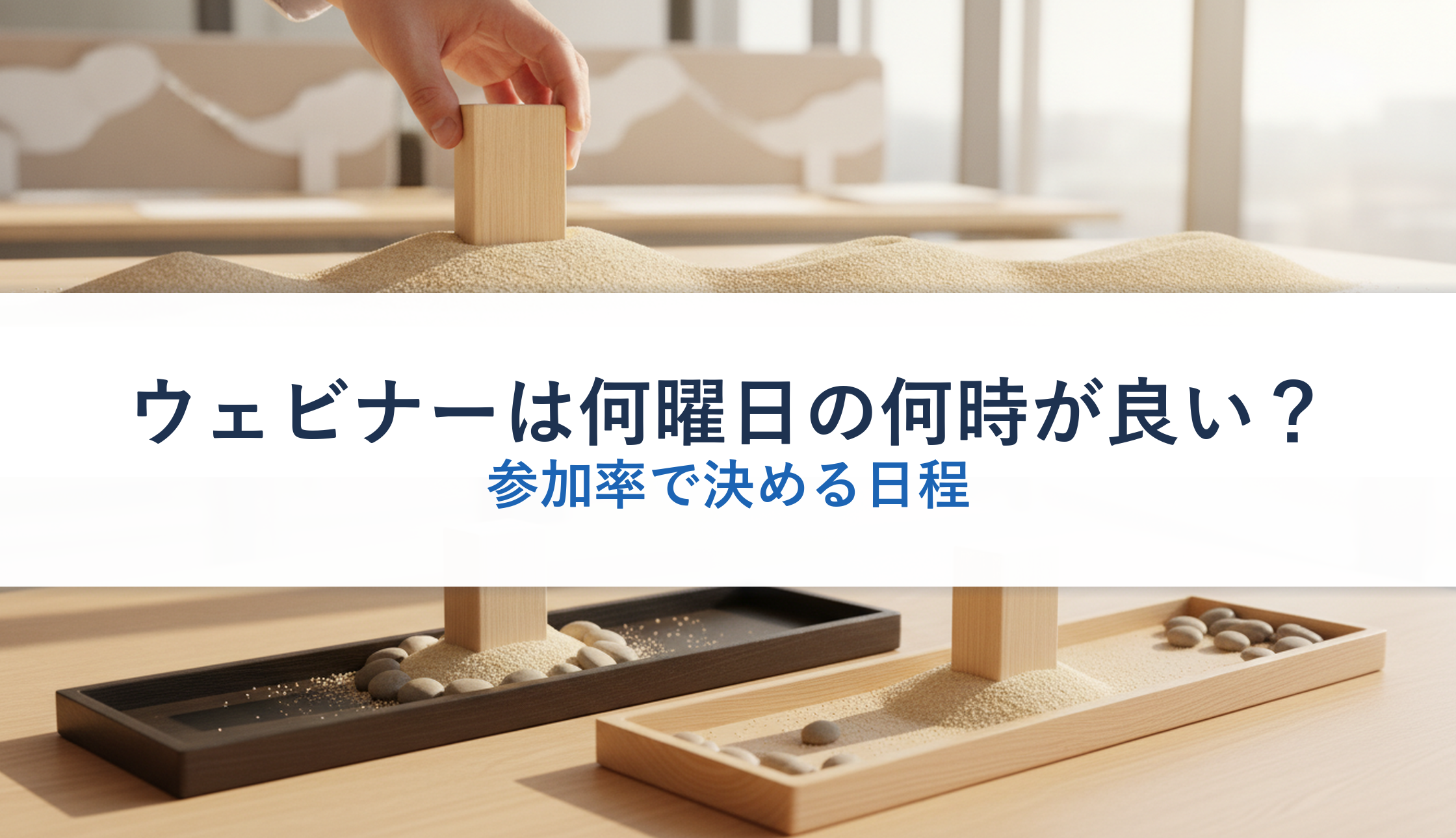 ウェビナーは何曜日の何時が良い?|参加率で決める日程