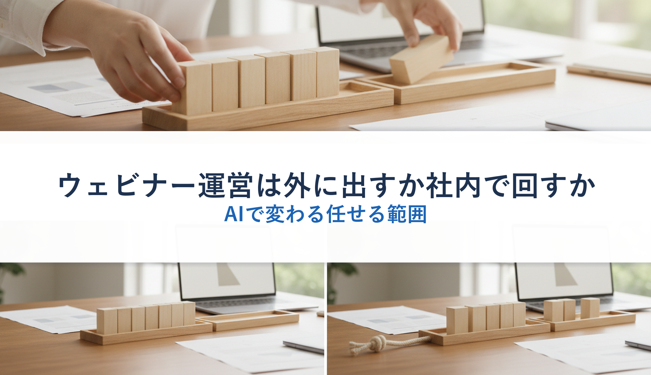 ウェビナー運営は外に出すか社内で回すか｜AIで変わる任せる範囲