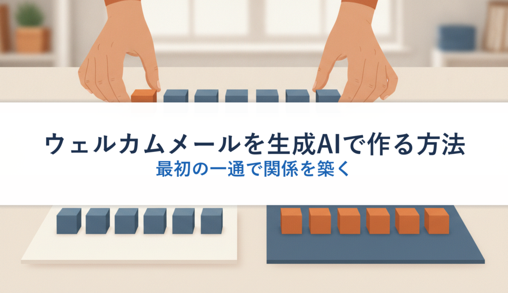 ウェルカムメールを生成AIで作る方法｜最初の一通で関係を築く