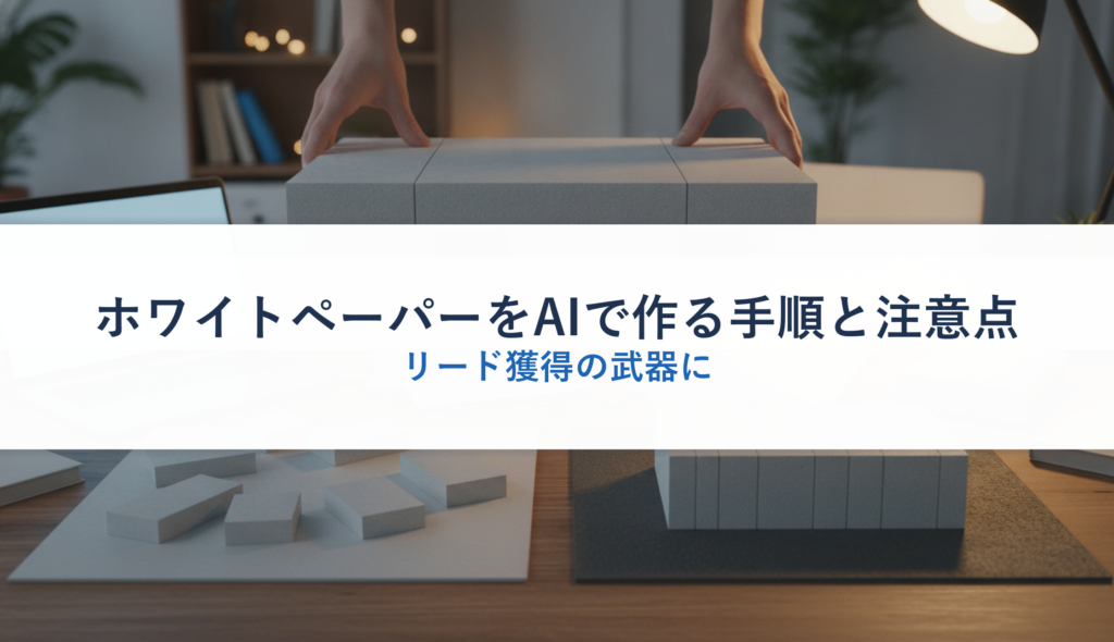 ホワイトペーパーをAIで作る手順と注意点｜リード獲得の武器に
