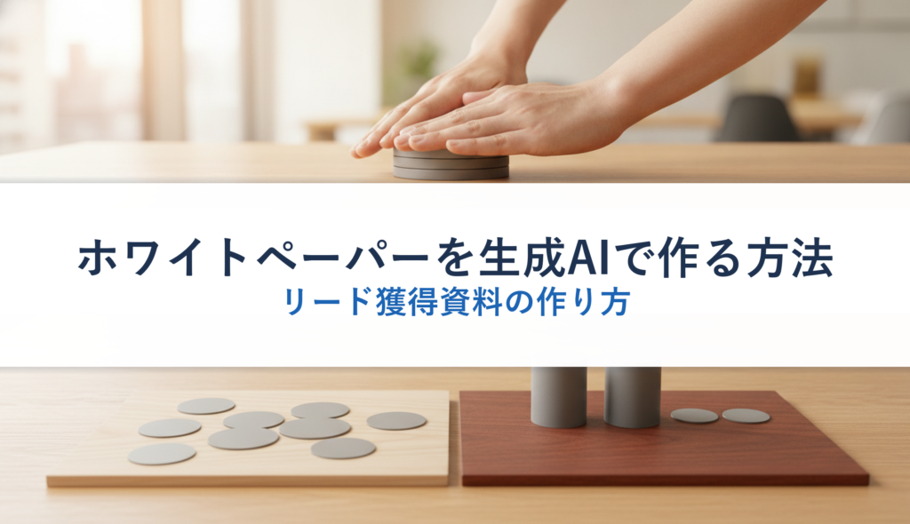 ホワイトペーパーを生成AIで作る方法｜リード獲得資料の作り方