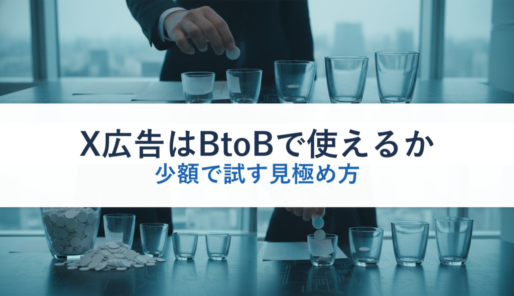 X広告はBtoBで使えるか｜少額で試す見極め方