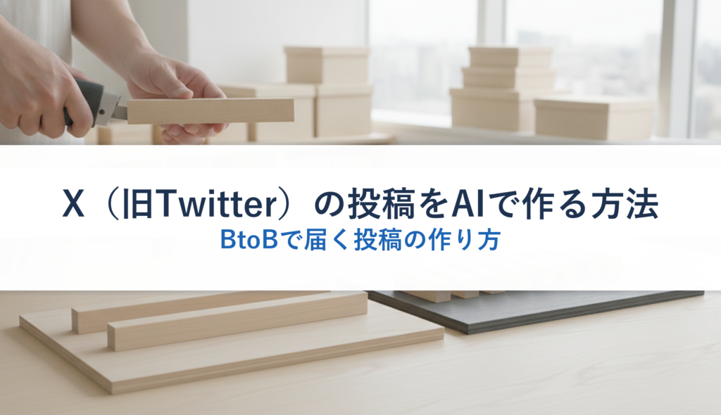 X（旧Twitter）の投稿をAIで作る方法｜BtoBで届く投稿の作り方
