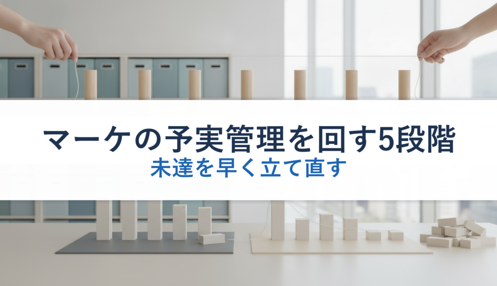 マーケの予実管理を回す5段階｜未達を早く立て直す