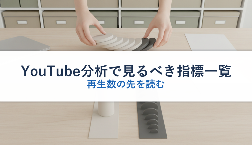 YouTube分析で見るべき指標一覧｜再生数の先を読む