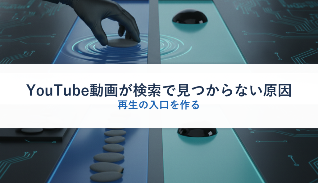 YouTube動画が検索で見つからない原因｜再生の入口を作る