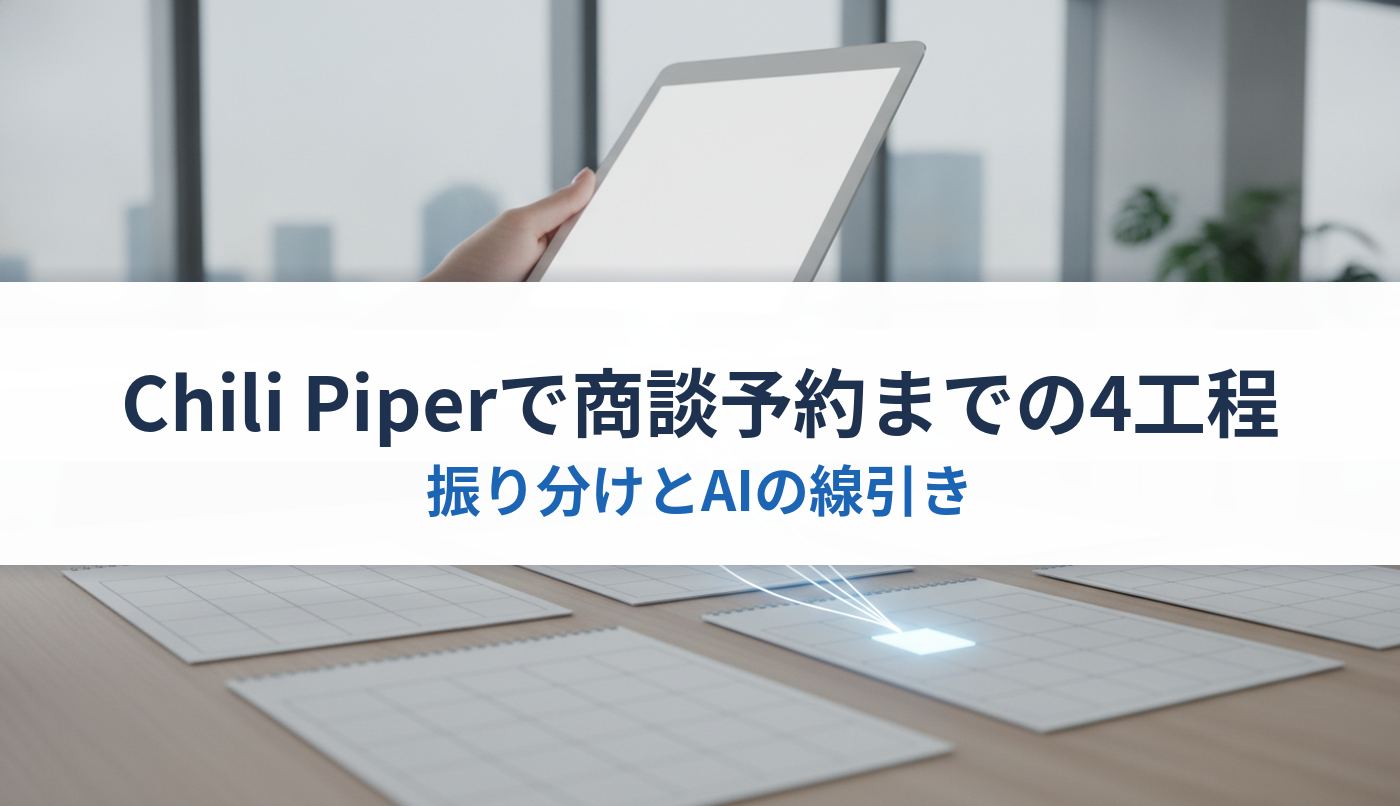 Chili Piperで商談予約までの4工程｜振り分けとAIの線引き