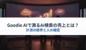 Goodie AIで測るAI検索の売上とは？｜計測の限界と人の確認
