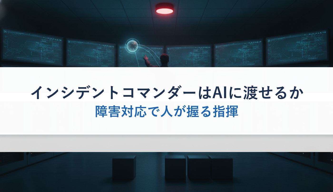 インシデントコマンダーはAIに渡せるか｜障害対応で人が握る指揮