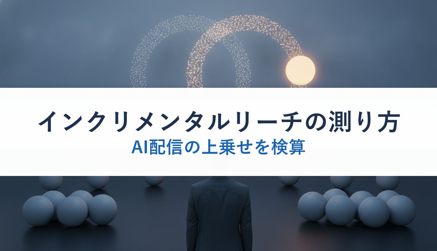インクリメンタルリーチの測り方｜AI配信の上乗せを検算