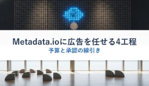 Metadata.ioに広告を任せる4工程｜予算と承認の線引き