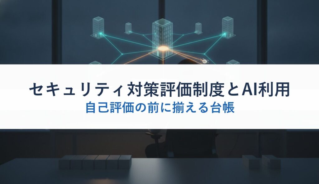 セキュリティ対策評価制度とAI利用｜自己評価の前に揃える台帳