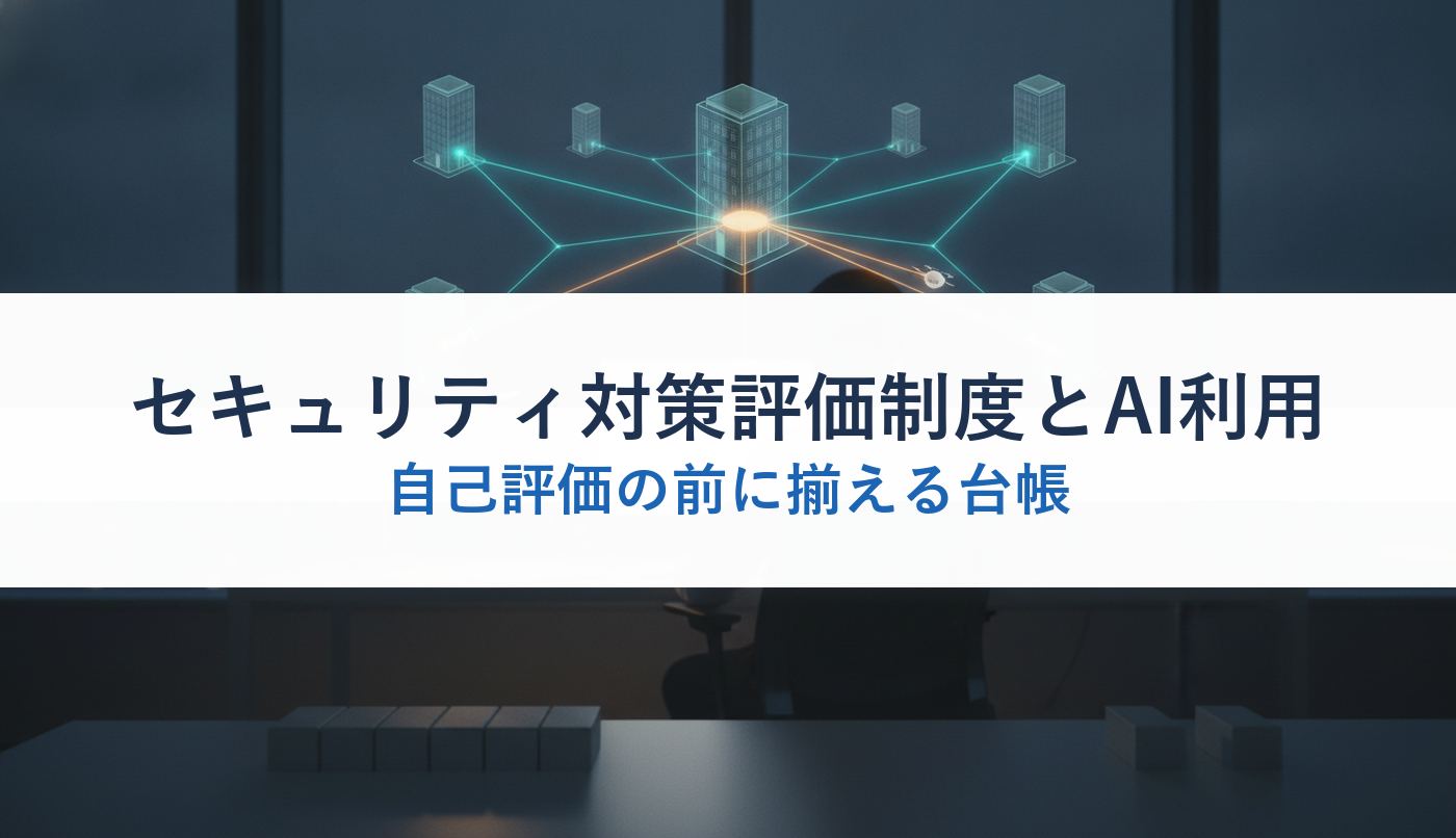 セキュリティ対策評価制度とAI利用｜自己評価の前に揃える台帳