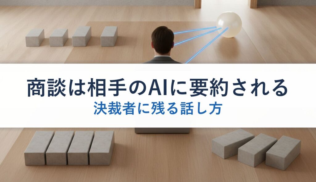 商談は相手のAIに要約される｜決裁者に残る話し方