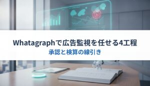 Whatagraphで広告監視を任せる4工程｜承認と検算の線引き