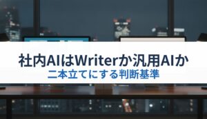 社内AIはWriterか汎用AIか｜二本立てにする判断基準