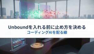 Unboundを入れる前に止め方を決める｜コーディングAIを配る線